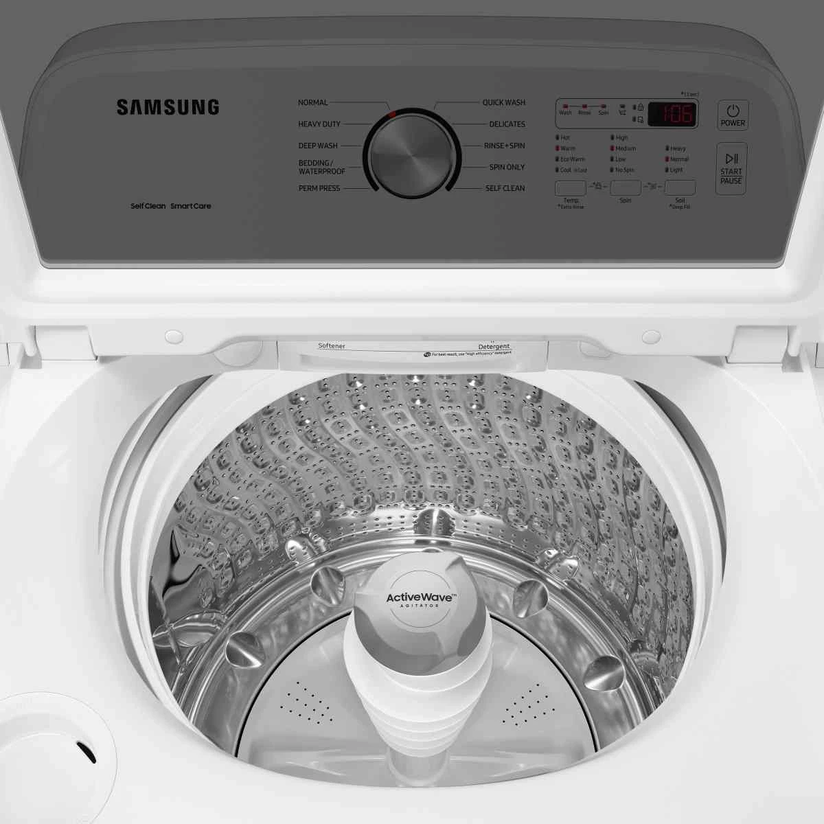 Samsung 5105 Series 4.9 Cu. Ft. White Top Load Washer 10 Samsung 5105 Series 4.9 Cu. Ft. White Top Load Washer - Image 8