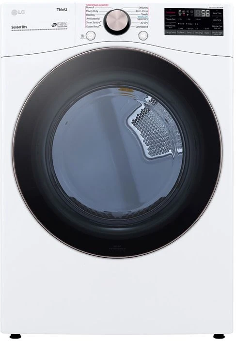 LG 7.4 Cu. Ft. White Front Load Electric Dryer 3 LG 7.4 Cu. Ft. White Front Load Electric Dryer