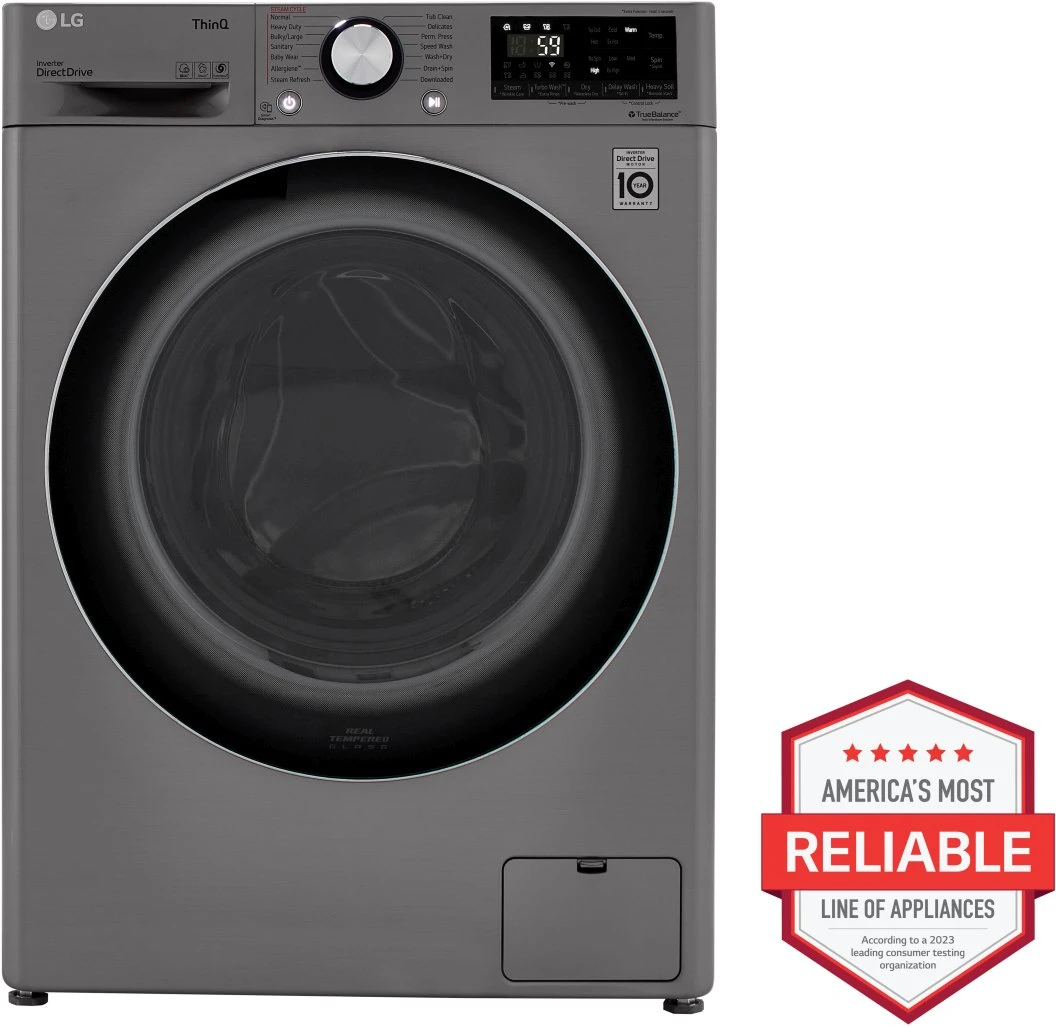 LG 2.4 Cu. Ft. Graphite Steel Front Load Washer Dryer Combos 4 LG 2.4 Cu. Ft. Graphite Steel Front Load Washer Dryer Combos - Image 2