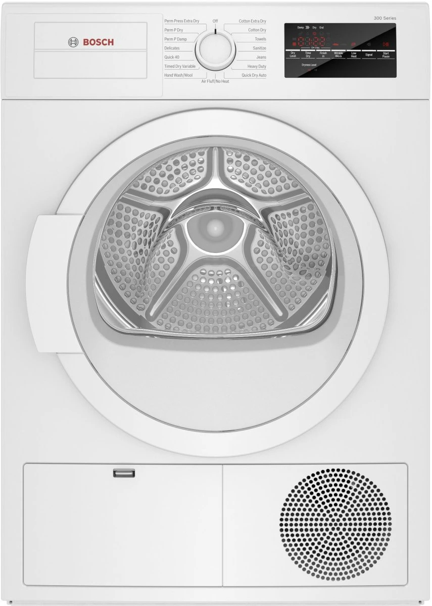 Open Box **Scratch And Dent** Bosch® 300 Series 4.0 Cu. Ft. White Front Load Electric Dryer 3 Open Box **Scratch And Dent** Bosch® 300 Series 4.0 Cu. Ft. White Front Load Electric Dryer