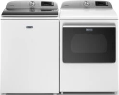 Maytag® 7.4 Cu. Ft. White Front Load Electric Dryer -Samsung LG Store 88c8d62c 3446 4c98 b76b 2f3b60817229