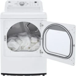 Open Box **Scratch And Dent** LG 7.3 Cu. Ft. White Front Load Electric Dryer -Samsung LG Store 8945f3da 257e 49dc 968b df3bf25de420 2