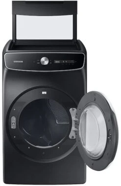 Open Box **Scratch And Dent** Samsung 7.5 Cu. Ft. FlexDry™ Brushed Black Smart Dial Electric Dryer -Samsung LG Store 8a78c8dc eb19 4fce 88c3 43e3031aa828