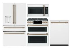 GECAFE Kitchen 4 Piece Package 374 CVE28DP4NW2-CGS750P4MW2-CDT845P4NW2-CVM517P4RW2