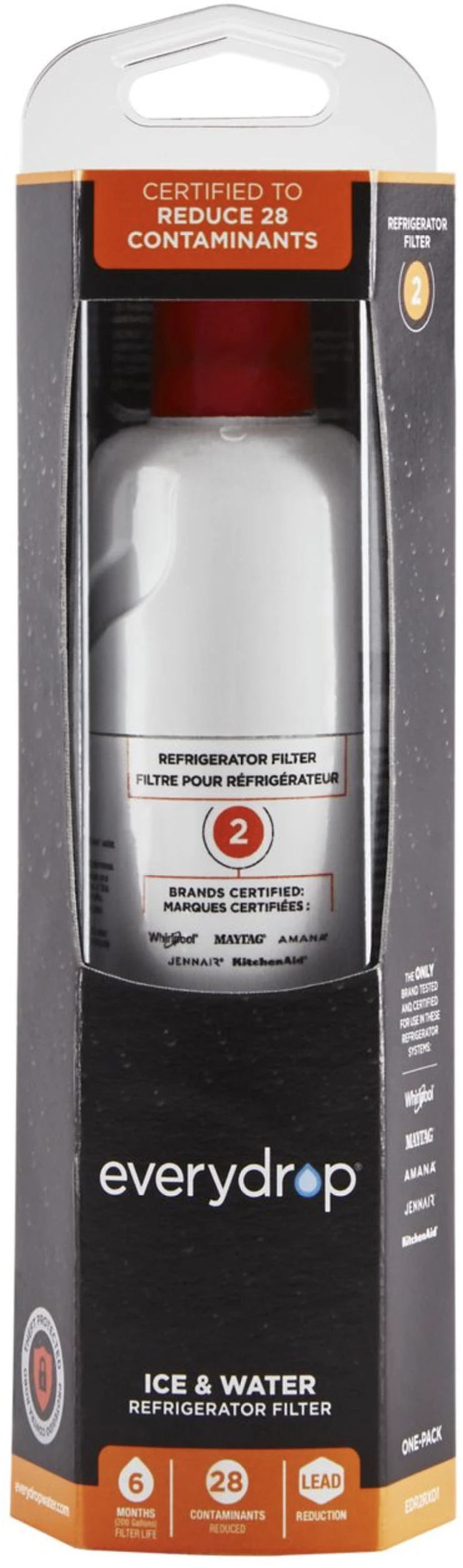 Whirlpool® Everydrop® Refrigerator Water Filter 2 4 Whirlpool® Everydrop® Refrigerator Water Filter 2 - Image 2