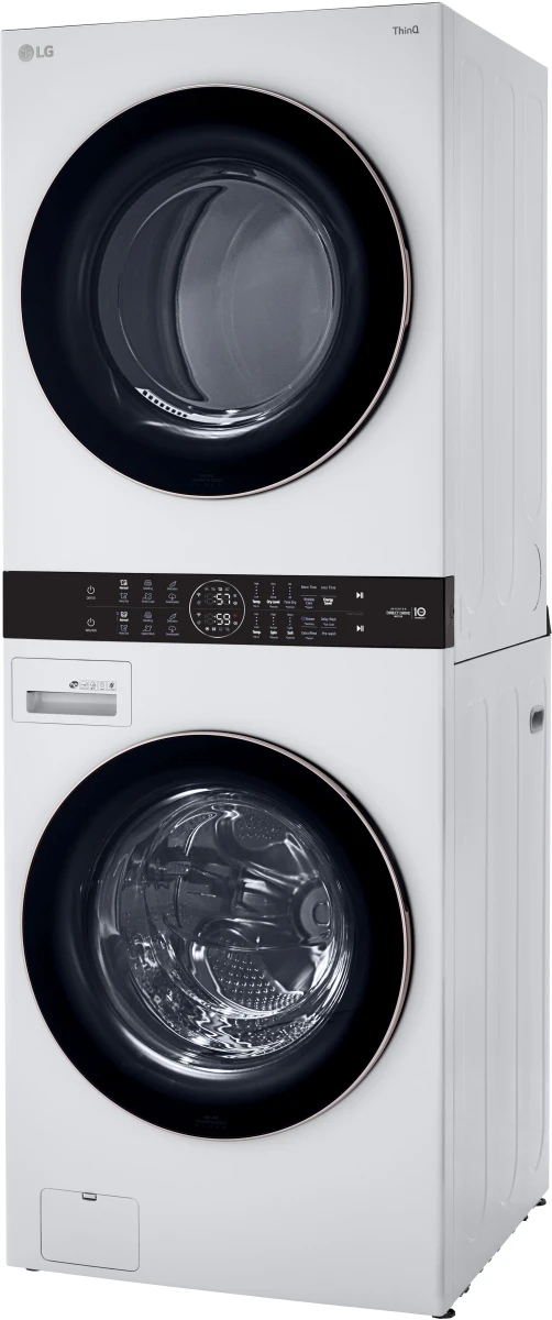 LG 4.5 Cu. Ft. Washer, 7.4 Cu. Ft. Dryer White Stack Laundry 6 LG 4.5 Cu. Ft. Washer, 7.4 Cu. Ft. Dryer White Stack Laundry - Image 4