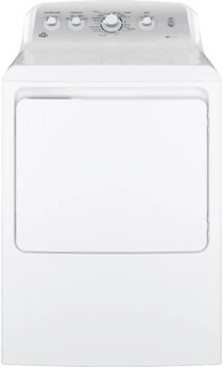 GE® 7.2 Cu. Ft. White Front Load Gas Dryer