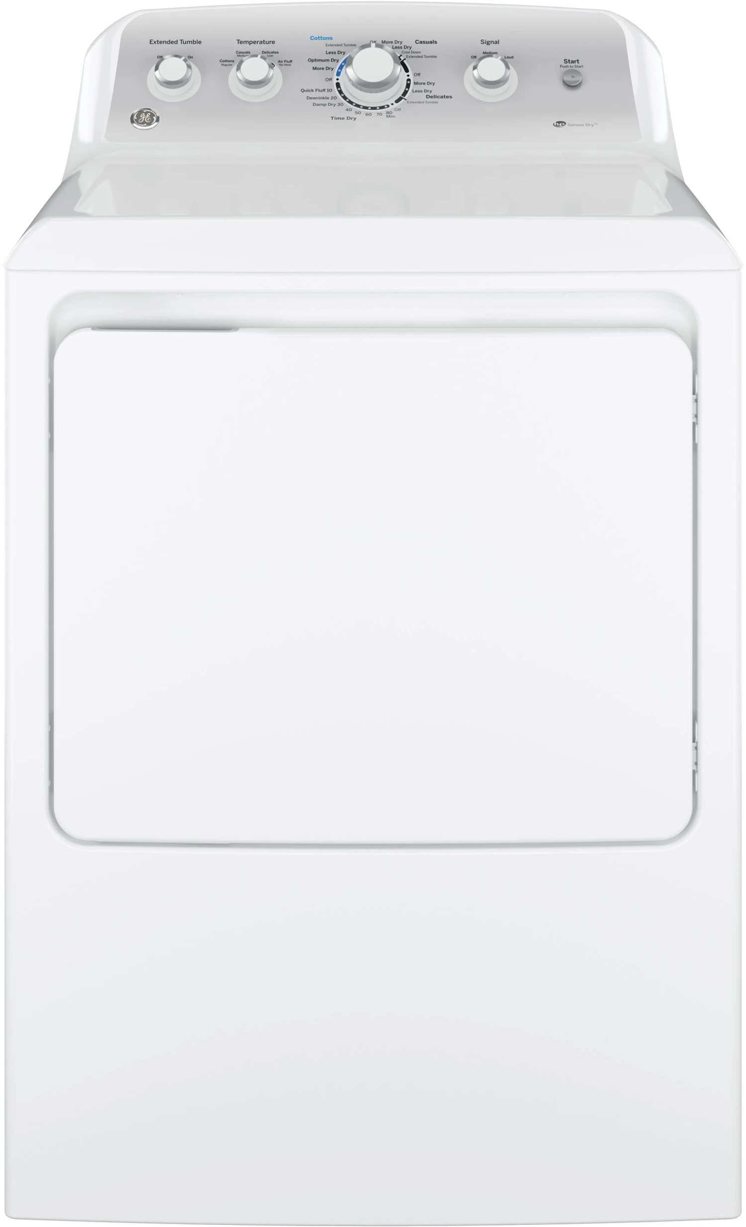 GE® 7.2 Cu. Ft. White Front Load Gas Dryer 3 GE® 7.2 Cu. Ft. White Front Load Gas Dryer