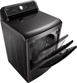 LG 7.3 Cu. Ft. Black Steel Front Load Electric Dryer -Samsung LG Store 9c672e08 e36b 4dbb a75c 13a704bfa4e0