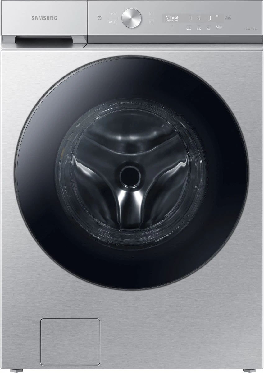Samsung Bespoke 8700 Series 5.3 Cu. Ft. Silver Steel Front Load Washer 3 Samsung Bespoke 8700 Series 5.3 Cu. Ft. Silver Steel Front Load Washer