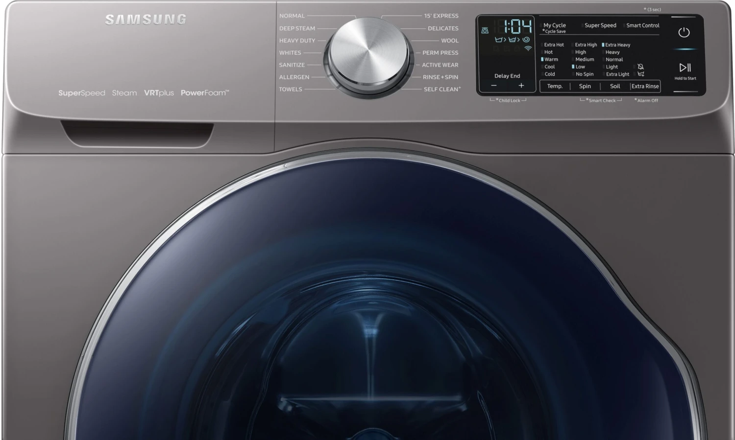 Open Box Samsung Front Load Washer-Inox Grey 4 Open Box Samsung Front Load Washer-Inox Grey - Image 2