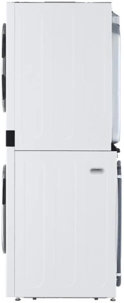 LG 4.5 Cu. Ft. Washer, 7.4 Cu. Ft. Gas Dryer White Front Load Stack Laundry -Samsung LG Store aff2644e b003 46fa 982a 11b00f0d396b 1