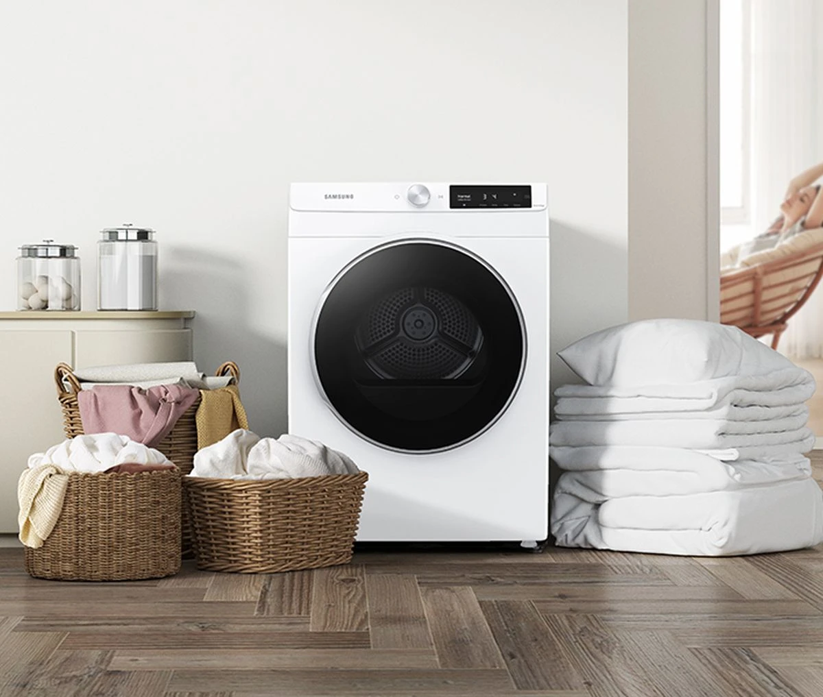 Open Box **Scratch And Dent** Samsung 4.0 Cu. Ft. Front Load Electric Dryer 5 Open Box **Scratch And Dent** Samsung 4.0 Cu. Ft. Front Load Electric Dryer - Image 3