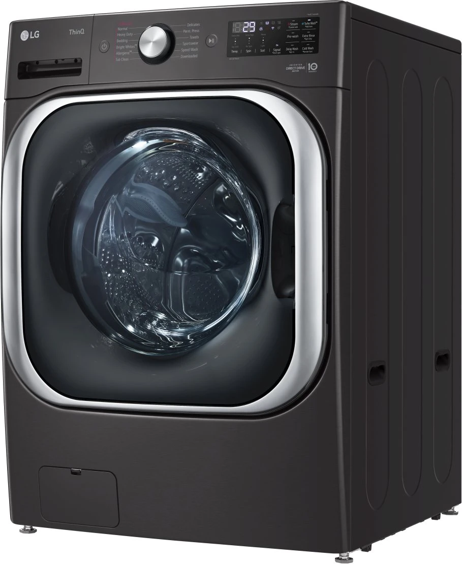 Open Box **Scratch And Dent** LG 5.2 Cu. Ft. Black Steel Front Load Washer 4 Open Box **Scratch And Dent** LG 5.2 Cu. Ft. Black Steel Front Load Washer - Image 2