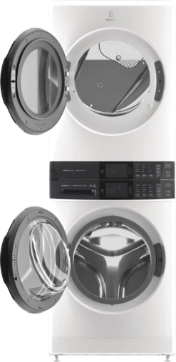 Electrolux 600 Series 4.5 Cu. Ft. Washer, 8.0 Cu. Ft. Gas Dryer White Stack Laundry -Samsung LG Store b7a3b306 edc5 4a05 b30a e1042339b419
