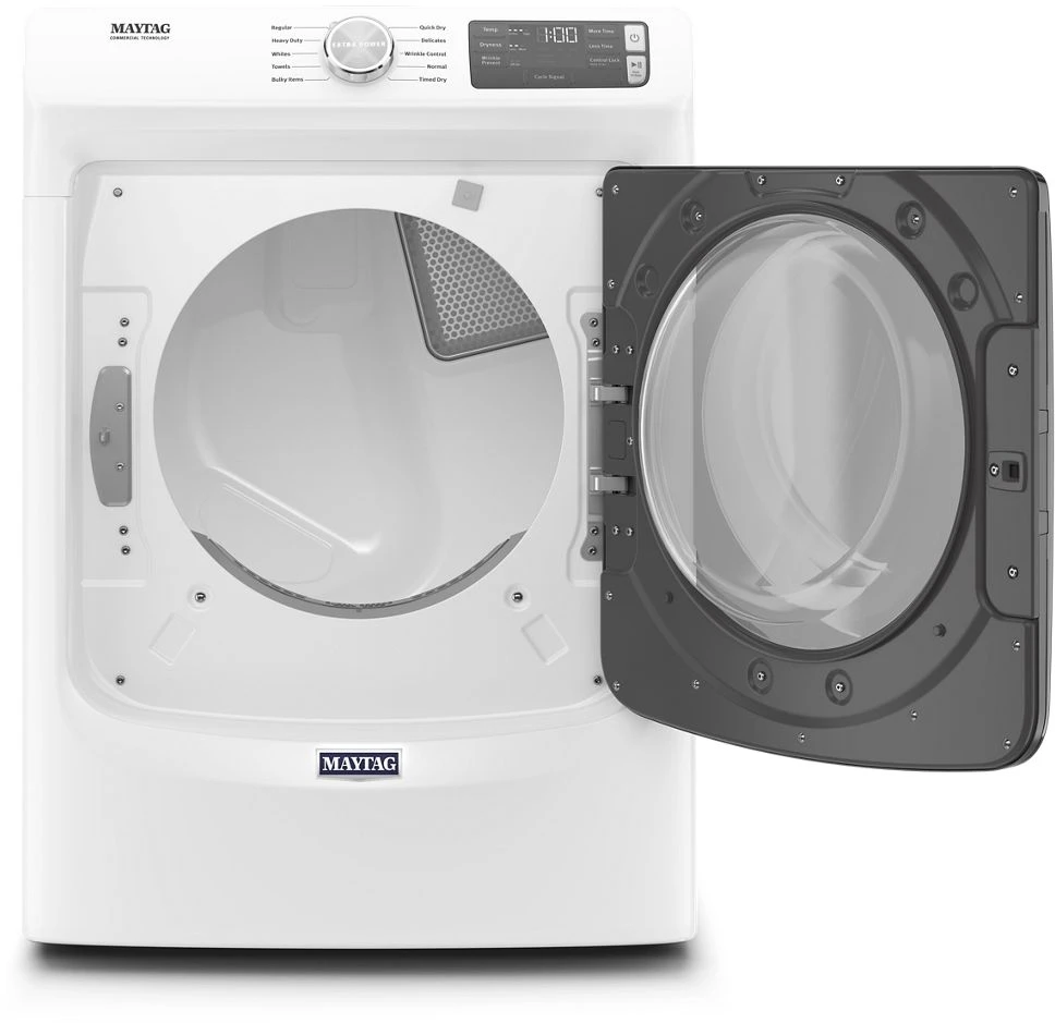 Maytag® 7.3 Cu. Ft. White Front Load Electric Dryer 4 Maytag® 7.3 Cu. Ft. White Front Load Electric Dryer - Image 2