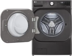 LG 5.2 Cu. Ft. Black Steel Front Load Washer -Samsung LG Store b8e9ece3 39ab 4f50 ab44 5df50e4616ee
