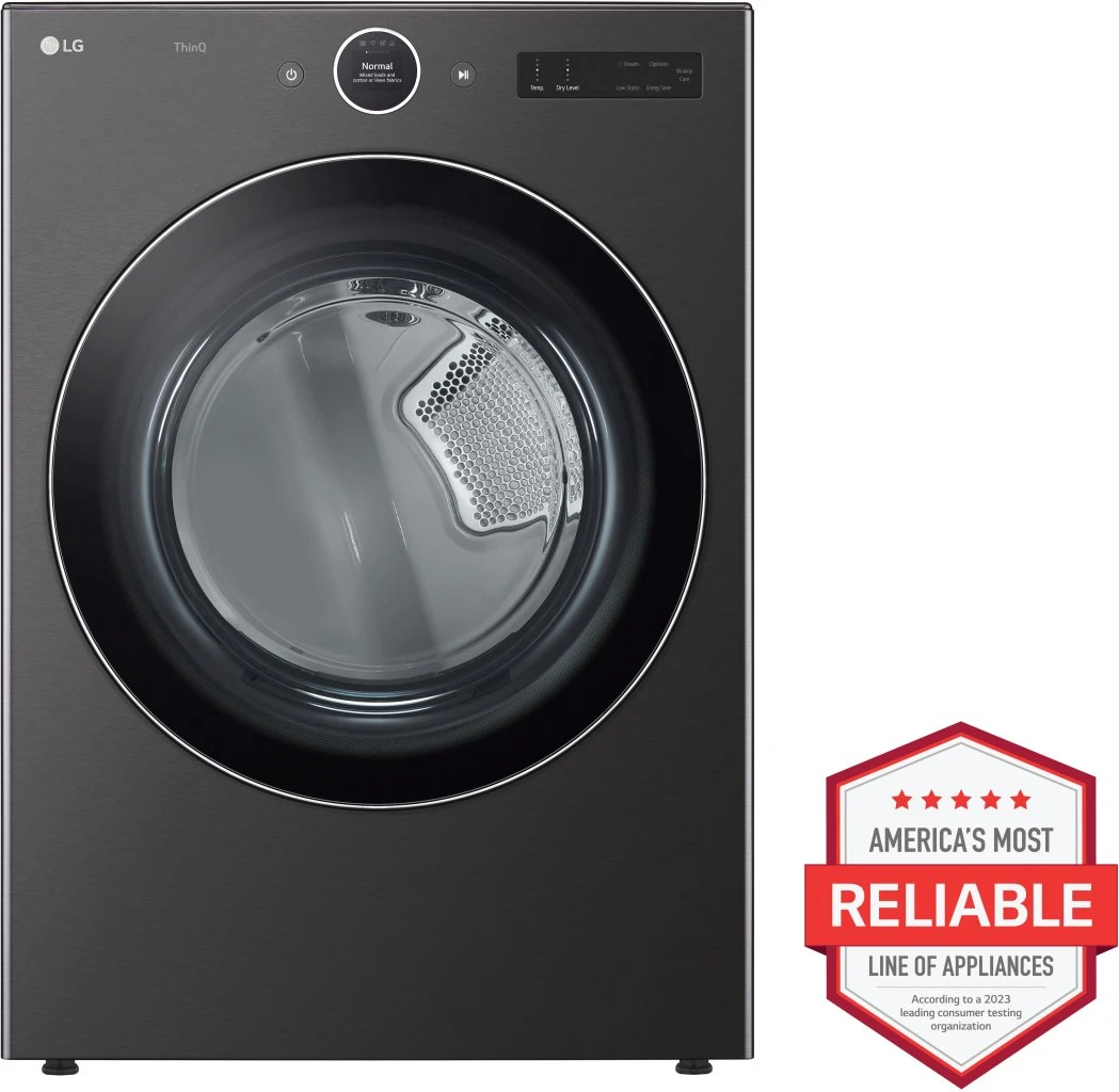 LG 7.4 Cu. Ft. Black Steel Front Load Electric Dryer 4 LG 7.4 Cu. Ft. Black Steel Front Load Electric Dryer - Image 2