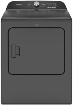 Whirlpool® 7.0 Cu. Ft. Volcano Black Front Load Gas Dryer