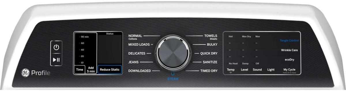 GE Profile™ 7.4 Cu. Ft. White Front Load Electric Dryer 6 GE Profile™ 7.4 Cu. Ft. White Front Load Electric Dryer - Image 4