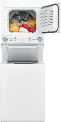 Frigidaire® 3.9 Cu. Ft. Washer, 5.6 Cu. Ft. White Gas Stack Laundry -Samsung LG Store c3d062ff ad3b 48ad 9ff7 b8a8c32f07d2