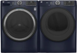 GE® Sapphire Blue Front Load Laundry Pair