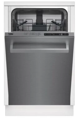 Beko 18" Fingerprint Free Stainless Steel Top Control Built In Dishwasher