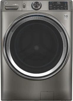 GE® 4.8 Cu. Ft. Satin Nickel Smart Front Load Washer