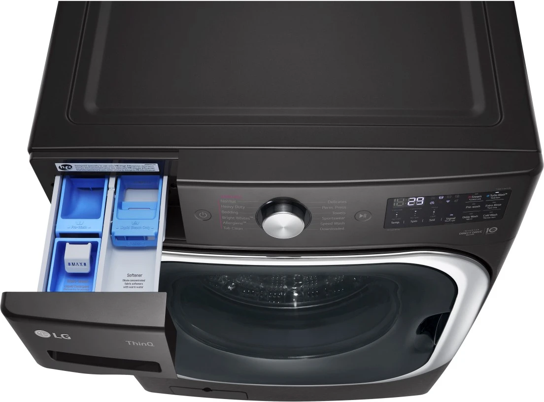 Open Box **Scratch And Dent** LG 5.2 Cu. Ft. Black Steel Front Load Washer 10 Open Box **Scratch And Dent** LG 5.2 Cu. Ft. Black Steel Front Load Washer - Image 8