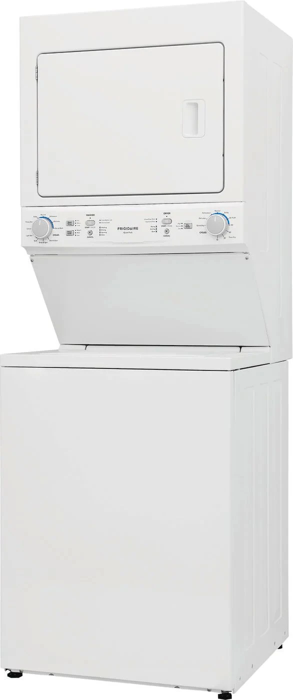 Frigidaire® 3.9 Cu. Ft. Washer, 5.5 Cu. Ft. Dryer White Stack Laundry 4 Frigidaire® 3.9 Cu. Ft. Washer, 5.5 Cu. Ft. Dryer White Stack Laundry - Image 2