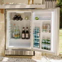 Coyote 4.1 Cu. Ft. Outdoor Refrigerator-Stainless Steel -Samsung LG Store cbir r4