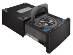 LG 1.0 Cu. Ft. Black Steel Pedestal Washer -Samsung LG Store d053cd46 ceba 450a 9b31 94f1a5f5928a