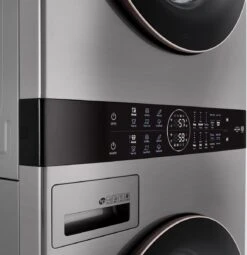 LG 4.5 Cu. Ft. Washer, 7.4 Cu. Ft. Electric Dryer Graphite Steel Front Load Stack Laundry 19 LG 4.5 Cu. Ft. Washer, 7.4 Cu. Ft. Electric Dryer Graphite Steel Front Load Stack Laundry -Samsung LG Store d33bb027 d505 4870 a4e0 4db3c25748e5