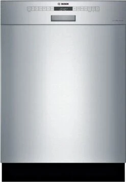 Bosch® 300 Series 24" Stainless Steel Front Control Built In Dishwasher