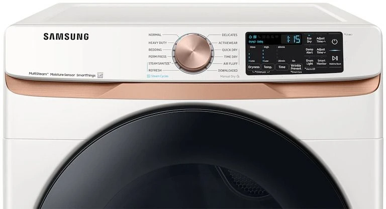 Samsung 7.5 Cu. Ft. Ivory Front Load Gas Dryer 4 Samsung 7.5 Cu. Ft. Ivory Front Load Gas Dryer - Image 2