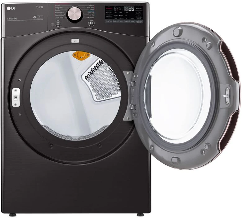 Open Box **Scratch And Dent** LG 7.4 Cu. Ft. Black Steel Front Load Electric Dryer 4 Open Box **Scratch And Dent** LG 7.4 Cu. Ft. Black Steel Front Load Electric Dryer - Image 2
