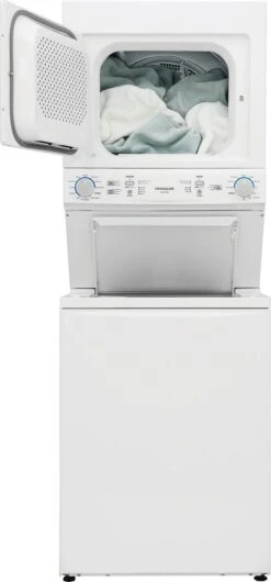Frigidaire® 3.9 Cu. Ft. Washer, 5.5 Cu. Ft. Dryer White Stack Laundry 13 Frigidaire® 3.9 Cu. Ft. Washer, 5.5 Cu. Ft. Dryer White Stack Laundry -Samsung LG Store ddf81e41 e5cf 4204 bf18 b5bcfd85ae56