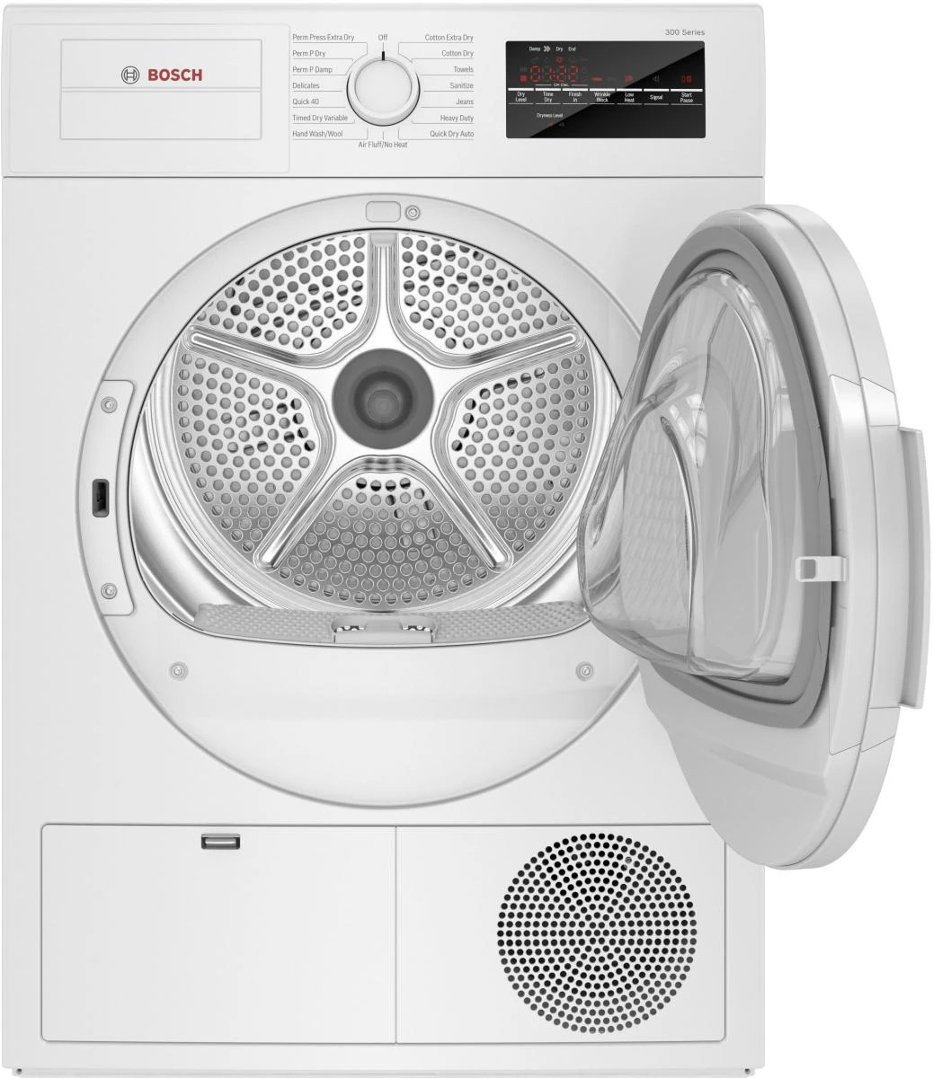 Open Box **Scratch And Dent** Bosch® 300 Series 4.0 Cu. Ft. White Front Load Electric Dryer 4 Open Box **Scratch And Dent** Bosch® 300 Series 4.0 Cu. Ft. White Front Load Electric Dryer - Image 2