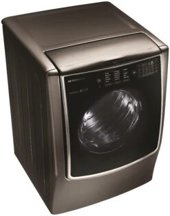 LG Signature 9.0 Cu. Ft. Black Stainless Steel Front Load Electric Dryer -Samsung LG Store dlex9500k14