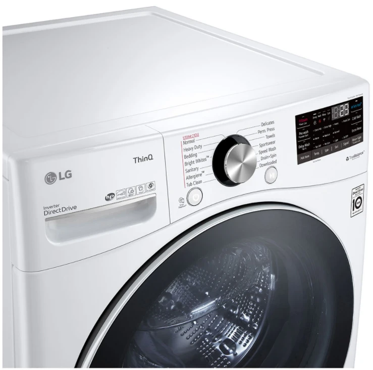 Open Box **Scratch And Dent** LG 5.0 Cu. Ft. White Front Load Washer 9 Open Box **Scratch And Dent** LG 5.0 Cu. Ft. White Front Load Washer - Image 7