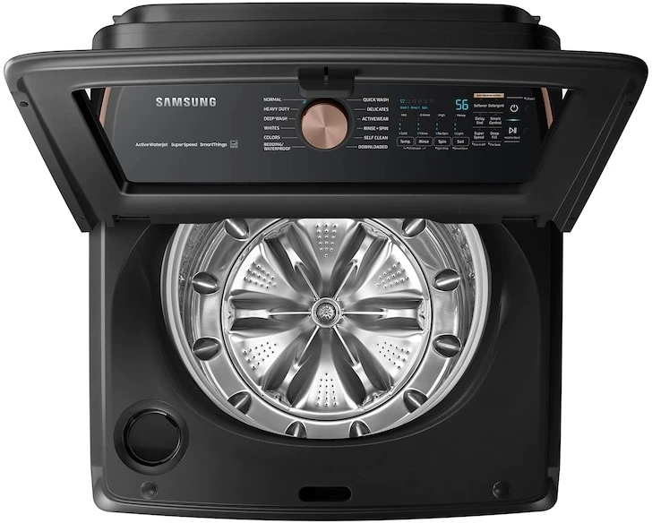 Samsung 5.5 Cu. Ft. Brushed Black Top Load Washer 4 Samsung 5.5 Cu. Ft. Brushed Black Top Load Washer - Image 2