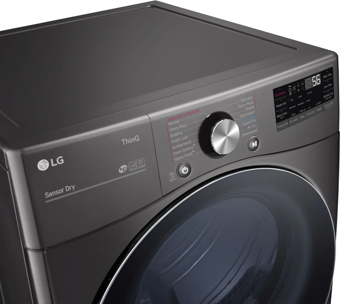 Open Box **Scratch And Dent** LG 7.4 Cu. Ft. Black Steel Front Load Gas Dryer 10 Open Box **Scratch And Dent** LG 7.4 Cu. Ft. Black Steel Front Load Gas Dryer - Image 8