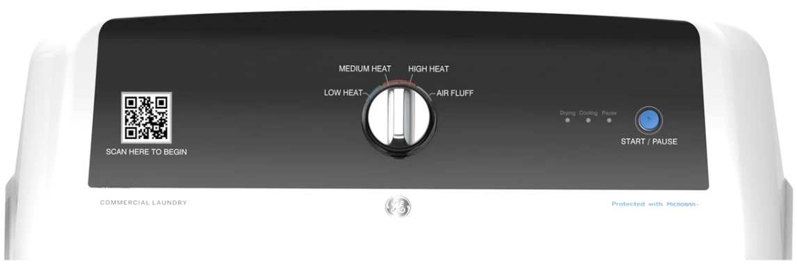 GE® 7.4 Cu. Ft. White Commercial Electric Dryer 4 GE® 7.4 Cu. Ft. White Commercial Electric Dryer - Image 2