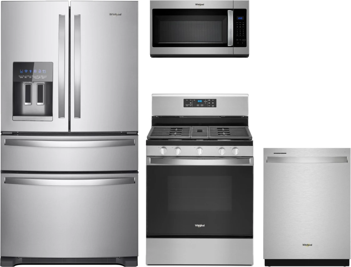 Whirlpool® 4 Piece Kitchen Package-Stainless Steel 3 Whirlpool® 4 Piece Kitchen Package-Stainless Steel