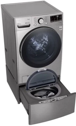 Open Box **Scratch And Dent** LG 4.5 Cu. Ft. Graphite Steel Front Load Washer -Samsung LG Store f35b7b41 722e 42b4 88cc f8ab9cd8e6aa