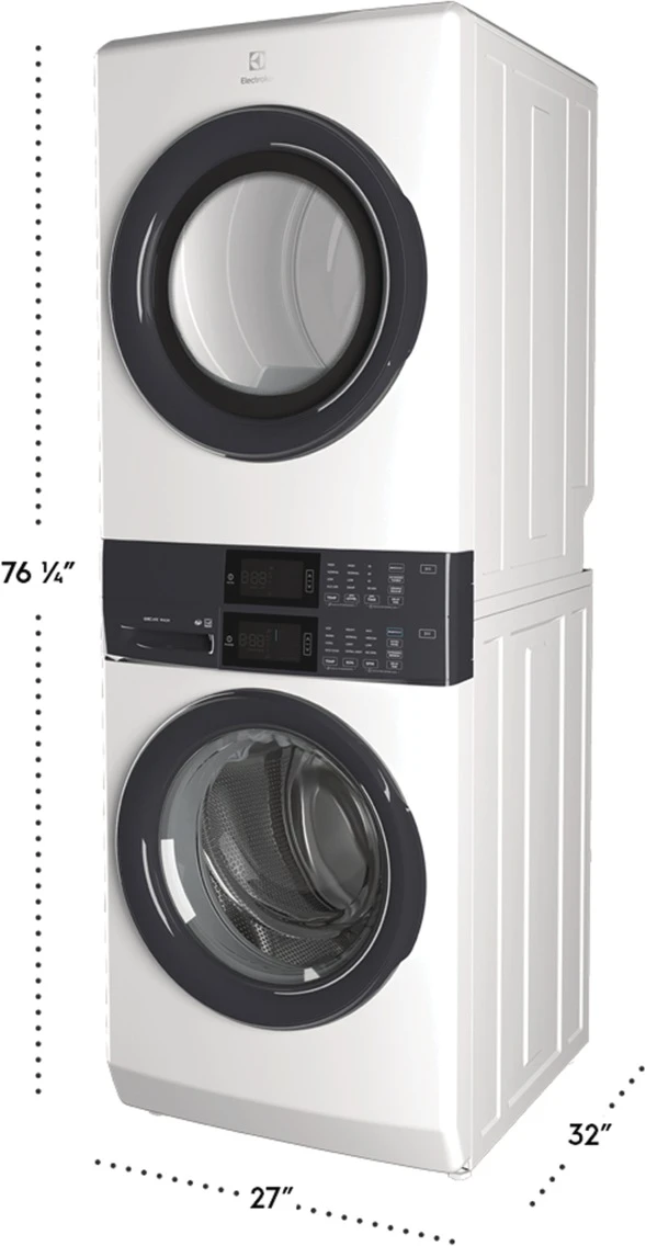 Electrolux 300 Series 4.5 Cu. Ft. Washer, 8.0 Cu. Ft. Gas Dryer White Stack Laundry 7 Electrolux 300 Series 4.5 Cu. Ft. Washer, 8.0 Cu. Ft. Gas Dryer White Stack Laundry - Image 5