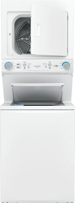 Frigidaire® 3.9 Cu. Ft. Washer, 5.6 Cu. Ft. White Gas Stack Laundry -Samsung LG Store f65d75f2 5f14 4074 8116 3c99c5f146ae