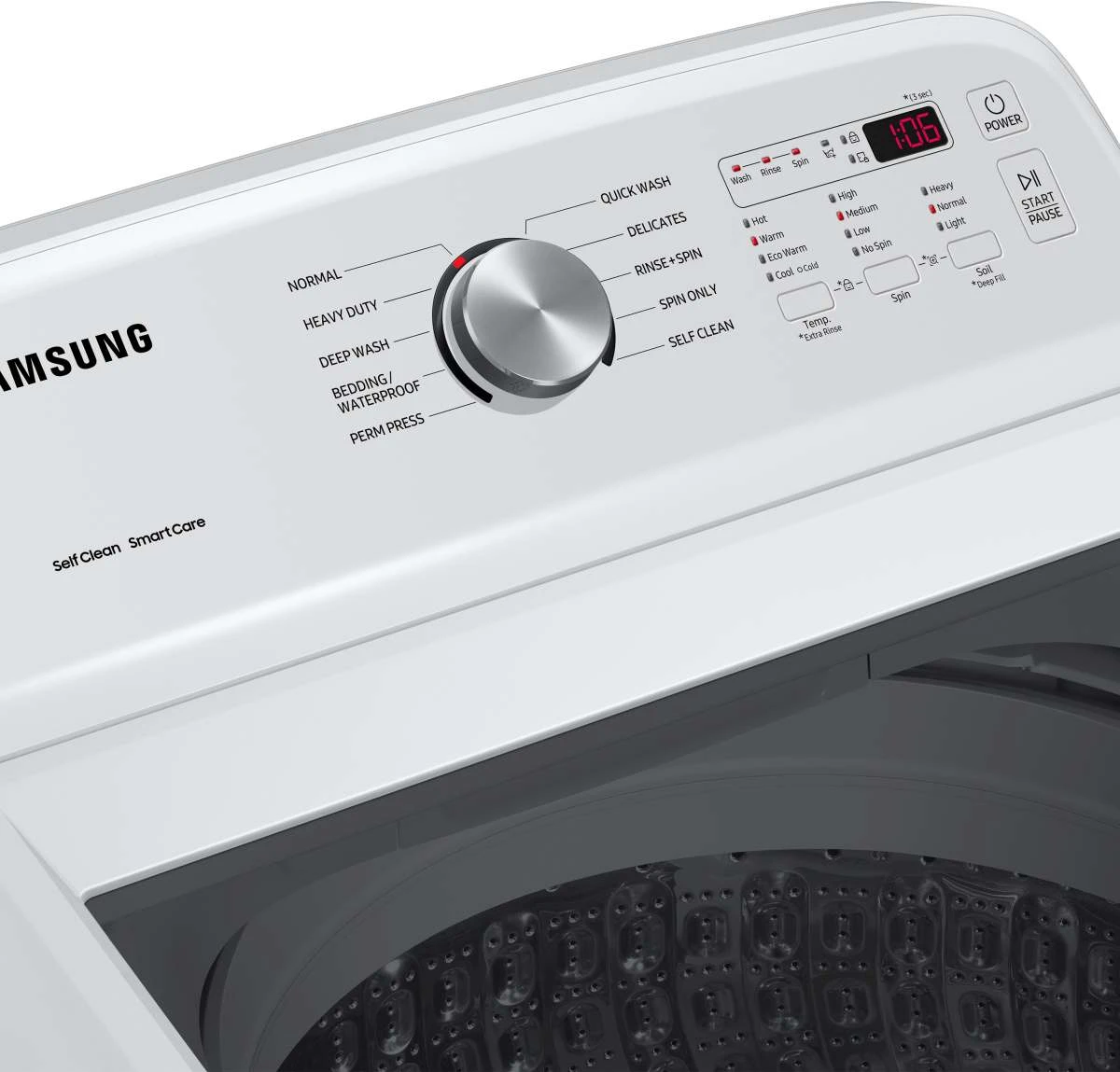Samsung 5105 Series 4.9 Cu. Ft. White Top Load Washer 11 Samsung 5105 Series 4.9 Cu. Ft. White Top Load Washer - Image 9
