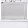 GE® Unitized Spacemaker® 2.3 Cu. Ft. Washer, 4.4 Cu. Ft. Dryer White On White Stack Laundry