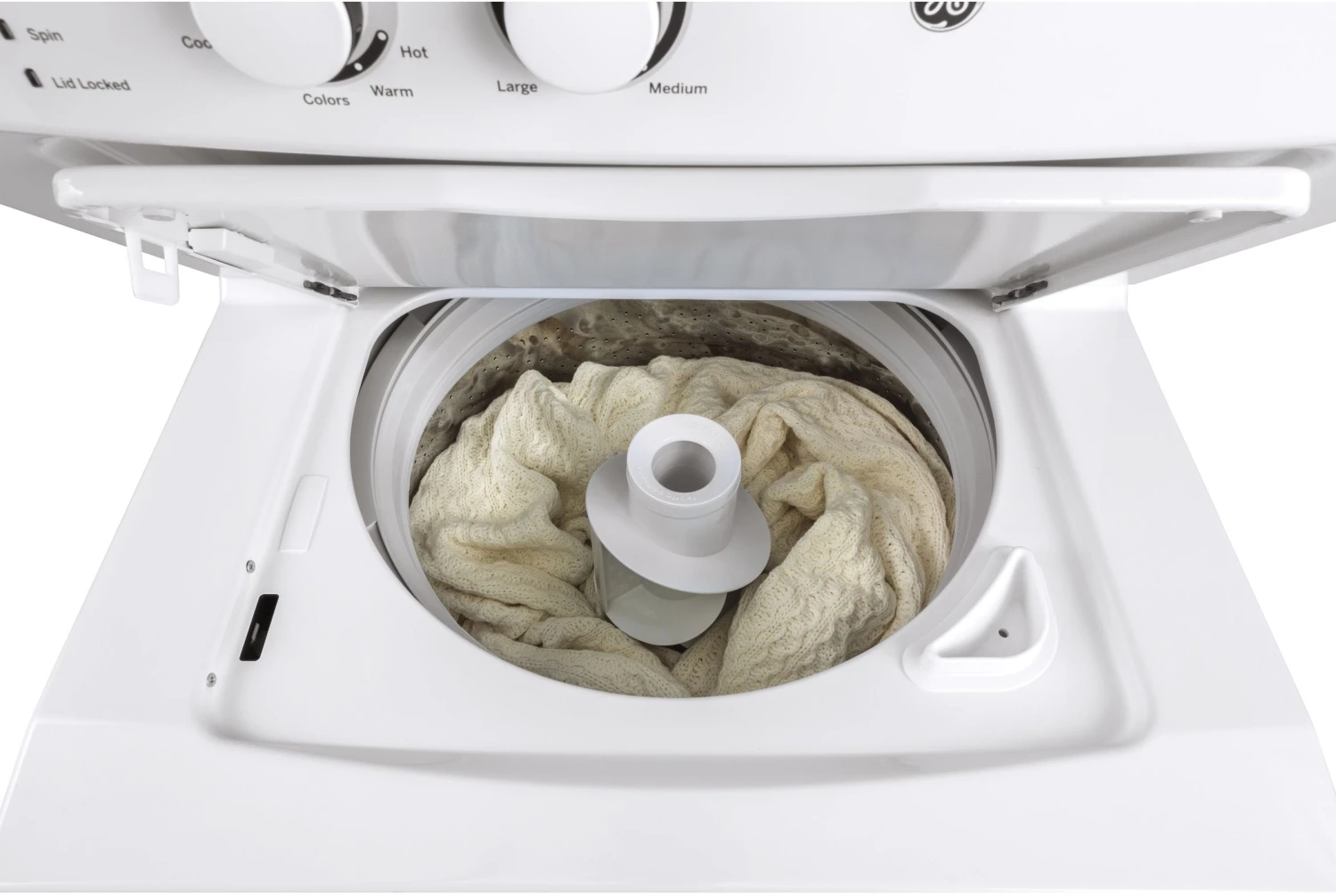 GE® Unitized Spacemaker® 3.8 Cu. Ft. Washer, 5.9 Cu. Ft. White On White Electric Dryer 5 GE® Unitized Spacemaker® 3.8 Cu. Ft. Washer, 5.9 Cu. Ft. White On White Electric Dryer - Image 3